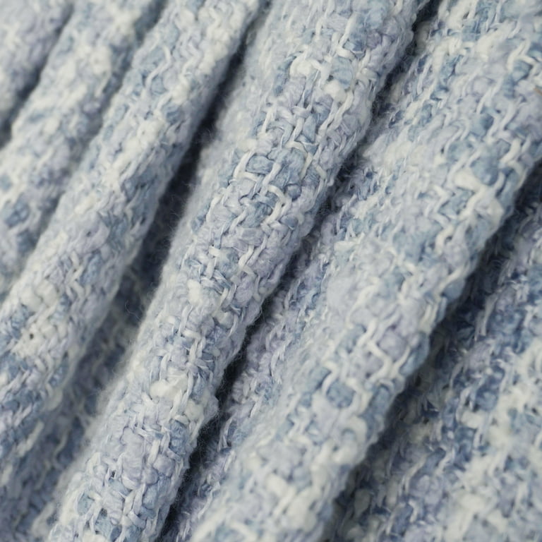 Home Soft Things Coperta In Tessuto Naga, 152x203 Cm, Colore Ashley Blue, Morbida E Leggera, Per Divano E Letto