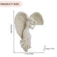 thumbnail image 2 of Yucurem 3D Angel Door Frame Decor Sculpture, Corner Angel with Wings Wall Decor, Resin Wall Crafts Statue for Home Living Room Bedroom Decoration (Left), 2 of 6