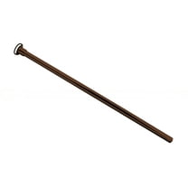 Westbrass D123-12 3/8" x 12" Brass Flat Head Toilet Riser Supply Line, Oil Rubbed Bronze