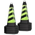 thumbnail image 4 of 8 Pcs Traffic Safety Cone, 28" Green Road Parking Cone with Reflective Strips, Heavy Duty PVC Traffic Cone for Parking, Caution, Construction Events, 4 of 9