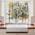 thumbnail image 3 of Ambesonne Eucalyptus Leaves Kitchen Curtains, Blooming Geometry, 55"x30", Green Multicolor, 3 of 3