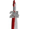thumbnail image 5 of Endea Graduation Red/Grey Graduation Tassel with Silver Date Drop, 5 of 10