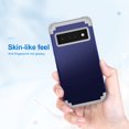 thumbnail image 2 of For Google Pixel 6 Pro Case, Slim Dual Layer 3 in 1 Heavy Duty Protection Hybrid Hard PC Soft Silicone Rugged Bumper Anti Slip Full-Body Protective Cases for Google Pixel 6 Pro 2021, Darkblue, 2 of 6