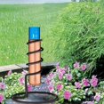 thumbnail image 5 of Medidor de lluvia de patio, medidores de lluvia flotantes de cobre: ​​medidores de medición de lluvia de agua de cobre duraderos para jardín, patio, césped, exterior 8 * 8 * 40 cm TUNC Sencillez, 5 of 5