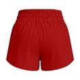 thumbnail image 4 of Girls Athletic Running Shorts Smocked Elastic Waist Quick Dry Flowy Soccer Volleyball Basketball Gym Pockets, 4 of 8