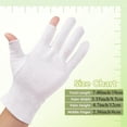 thumbnail image 3 of 24 Pairs Cotton Moisturizing Gloves Touchscreen - 100% White Cotton Gloves for Dry Hands Sleeping Overnight Lotion Spa Treatment - Moisturizing Night Gloves, 3 of 7