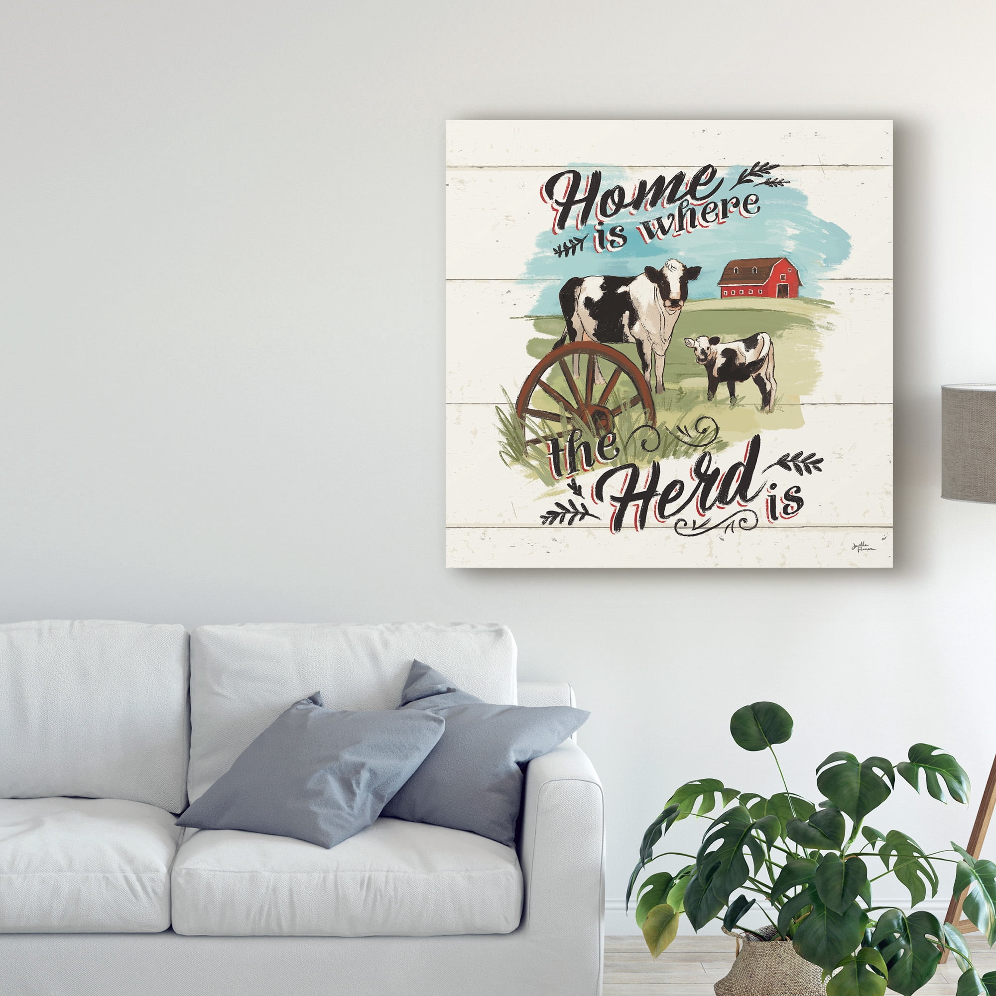 Trademark Fine Art 'Farm Life II on Wood' Canvas Art by Janelle Penner