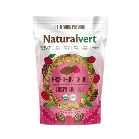 Naturalvert Organic, Gluten Free, Vegan Granola - Raspberry Cacao Vegan (12oz)