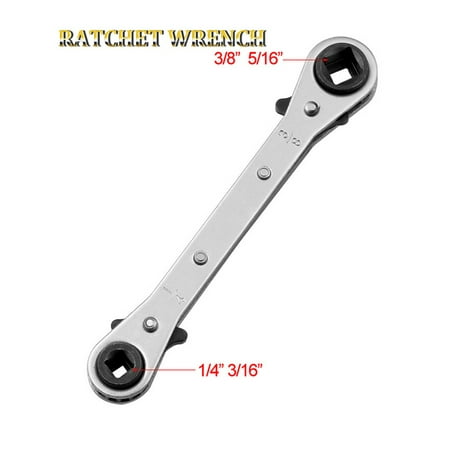 

HeroNeo 3/16 1/4 5/16 3/8 Double End Ratchet Wrench Air Conditioning Refrigeration