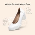 thumbnail image 3 of DREAM PAIRS Zapatos de Tacón Bajo y Grueso para Mujer en Blanco, 3 of 8