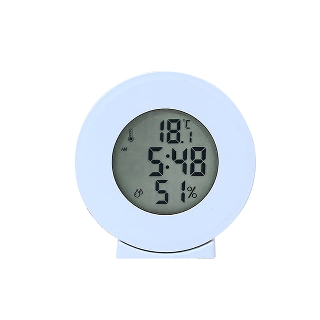 Reloj despertador digital Toystoory multifuncional con termómetro y calendario color blanco