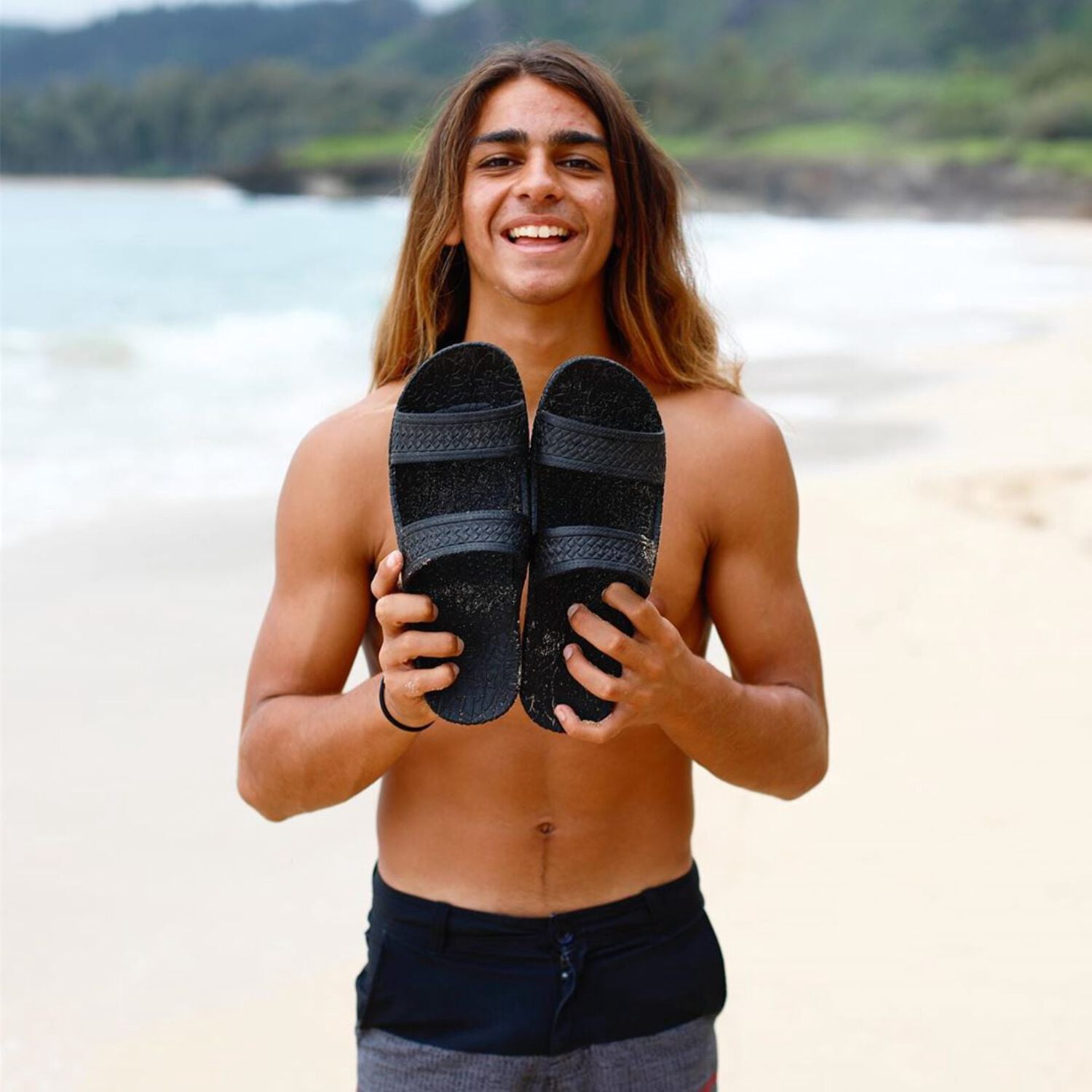🌴 J-Slips Hawaiian Men’s Sandals in Classic Colors 🌊 Silver M12
