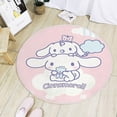 thumbnail image 3 of Alfombra redonda Kawaii Sanrio Cinnamoroll, alfombra antideslizante con dibujos animados para sala de estar, baño, dormitorio, habitación de niños, alfombrillas para cabecera, 3 of 4