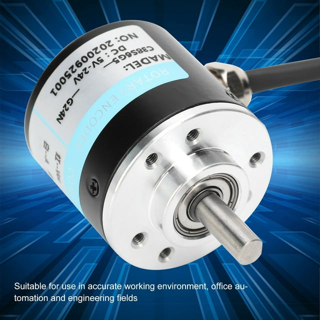 Codificador Rotatorio, Codificador Eje Sólido Abz Componente de Controles de Movino Trifásico 30kHz 1000B/1024B DC5-24V