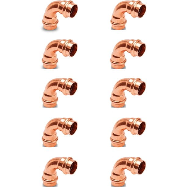 DMNI ProPress 1/2" Plumbing Copper Fitting 90 Degree PEX Elbow Copper