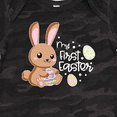 thumbnail image 4 of Inktastic My 1st Easter with Cute Brown Bunny and Easter Eggs Boys or Girls Baby Bodysuit, 4 of 5