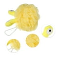 thumbnail image 4 of Unique Bargains 1 Pc Cartoon Bath Shower Loofah Sponge Body Puffs for Bathroom 5.51"x4.72" Yellow, 4 of 6