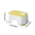 thumbnail image 3 of Step Stool, Lightweight and Easy to Clean - Bathroom Safety Bottom as Potty Training Stool - Slip-Resistant Surface 1 Step Stool (Yellow), 3 of 6