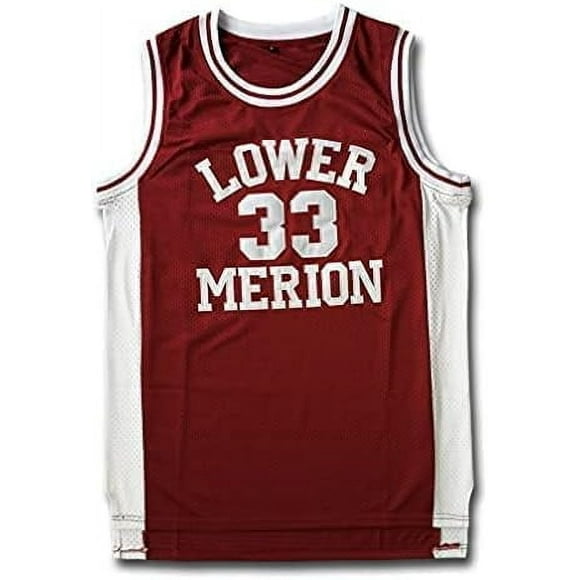Rétro No 33 Noir Mamba Merion Maillot de Lycée Uniforme de Basketball Brodé