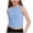 Blue., variant on Agkizg Summer Girls Casual Tops Fashion Sleeveless Tank Tops Round Neck Solid Color T Shirts Loose Fitting Cute Kids Clothes Tops