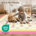 thumbnail image 4 of ODIKA 6'x9' Washable Area Rug School Pencil Door Interlocking Schoolgirl Welcome Classroom for Family Room, Living Mater Bedroom, Non-Slip, Easy Care, 4 of 7