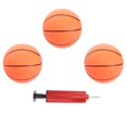 thumbnail image 1 of HLONK 4pcs Sports Goods Set 3 Inflatable Mini Bouncy Basketball Sports Ball with One Inflator for Kids Children, 1 of 7