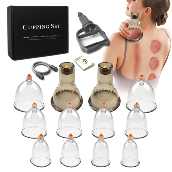 Set de ventosas AIKOTOO Cupping Therapy con 12 tazas de masaje