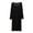Black, variant on JTieacloth Sleepwear for Men Male Button Sleeve Solid Color Robe Long Sleeve Pajama Dress Comfortable High Elastic Homewear Black