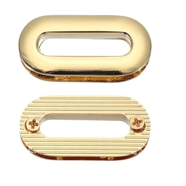 Uxcell 2Pcs Ojetes de Tornillo, Ojetes Ovalados de Aleación de 1 pulgada para Bolsas, Cortinas y Reemplazo de Ropa de Costura DIY, Dorado