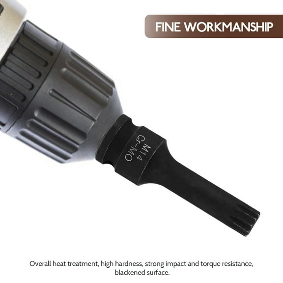 HONMEET Screw Driver Bits Nut Driver Set Black Chromium Molybdenum Steel 1Pack 3.07X0.98X0.98in