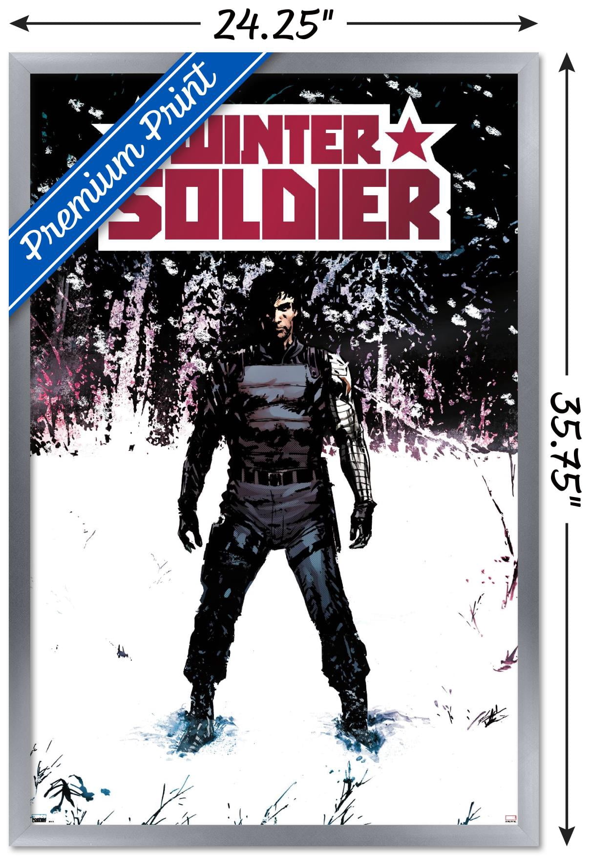Marvel Comics - Winter Soldier - Winter Soldier #1 Wall Poster, 22.375" x 34", Framed