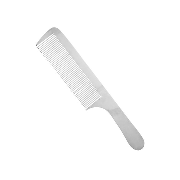 Vocoste Classic Styling Compact Comb Detangling Comb with Handle for Hair Styling 22cm Stainless Steel Silver Tone