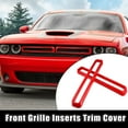 thumbnail image 2 of Unique Bargains Front Grill Mesh Grille Inserts Trim Accessories with Tool Set Red for Dodge Challenger 2015-2022, 2 of 6