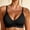Black, variant on Njagoc3 Wireless Seamless Bras for Women No Underwire Wavy V Neck Soft Support Full Coverage Comfortable Bra