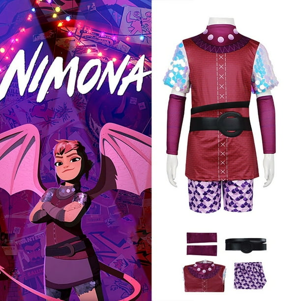 Yela Movie Nimona Cosplay Disfraz Niño Niña Conjunto Ropa Uniforme Halloween Fiesta Prop Regalos