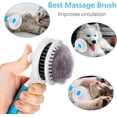 thumbnail image 5 of Cat Grooming Brush, Self Cleaning Slicker Brushes for Dogs Cats Pet Grooming Brush Tool Gently Removes Loose Undercoat, Mats Tangled Hair Slicker Brush for Pet Massage- Upgraded (BLUE), 5 of 14
