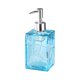 thumbnail image 2 of Dispensador de jabón de vidrio texturizado, botella recargable de jabón líquido para manos con bomba para baño, cocina, gel de ducha, champú, loción, 17.8x7 cm, 2 of 6