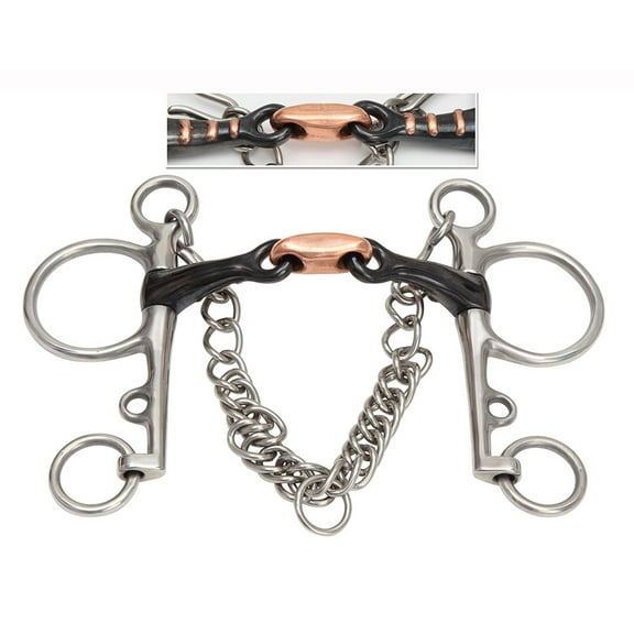 Shires Double Jointed Sweet Iron Pelham #523 4.5"