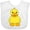AA-White, variant on Inktastic Cute Duck Boys or Girls Baby Bib