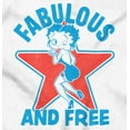 thumbnail image 2 of Betty Boop Cartoon Fabulous and Free Women Plus Size Zipper Hoodie Brisco Brands 3X, 2 of 5