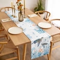 thumbnail image 3 of Coastal Turtle Table Runner - 48 Inch Long, Kitchen Dining Table Runner Dresser Scarves, Blue Ocean Coral Starfish Seagrass Farmhouse Decor for Coffee Tables Wedding Party Banquet, 3 of 8