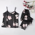 thumbnail image 5 of Womens Pajama Sets Two Piece Silk Satin Print Tank Tops And Long Pants Loungewear Set Casual House And Outdoor Pajamas Set Daily Fit, 5 of 6