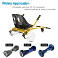 thumbnail image 2 of Hoverboard Seat Attachment For Kids, 265lbs Capacity Go Kart Attachment,Accessory w/ Adjustable Length 26”-34.5”,Bigger&Sturdier Seat,Transform 6.5” 8” 10” Hoverboard Into Go Cart, 2 of 7