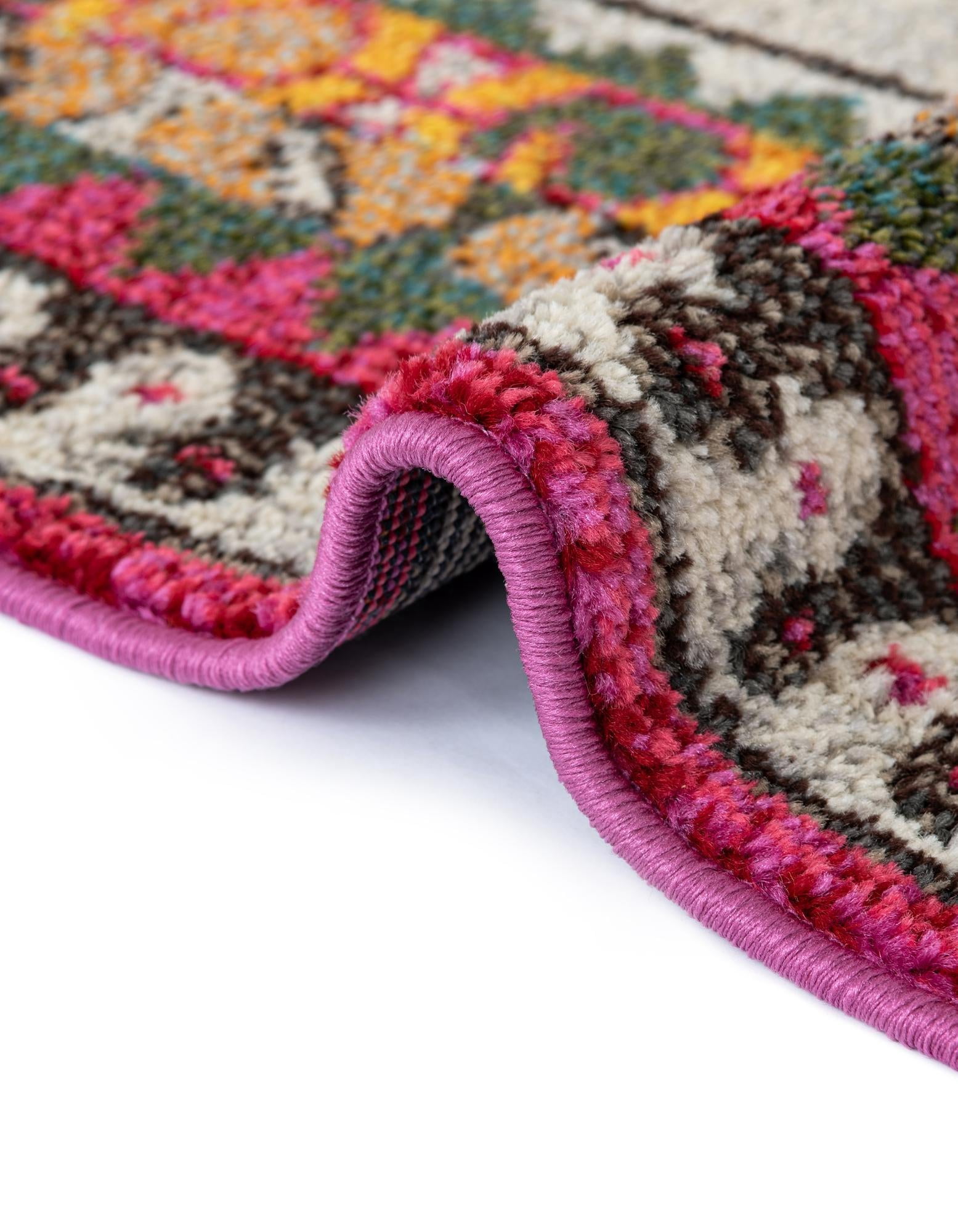 Unique Loom Sedona Collection Area Rug - Cuyahoga (3' 3" x 5' 3" Rectangle Pink/Brown)
