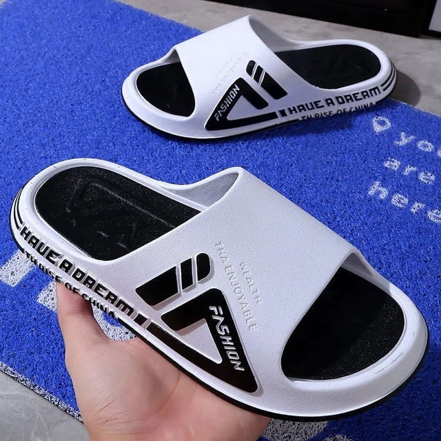 Zapatillas de estilo coreano para hombre, ropa de verano, antideslizantes, suela gruesa, deportivas, moda para parejas, para el baño, sandalias de suela suave para mujer