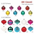 thumbnail image 6 of Every Day is Christmas Deluxe 80 Piece Set of Shatterproof Ornaments, Full Tree Ornament Set, Christmas Balls and Decorations (Multi-Color), 6 of 6