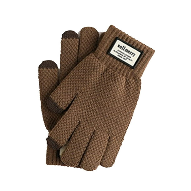 Guantes Térmicos para Hombre y Mujer, Guantes de Punto para Pantalla Táctil, Guantes de Invierno con Forro Polar Térmico, Puños Elásticos, Resistentes Al Viento, para Correr y Ciclismo.