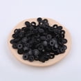 thumbnail image 1 of 100PCS Mirror Nail Cap Screw Cap Phillips Screw Decorative Cover Plastic Cap，black, 1 of 5