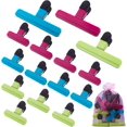 thumbnail image 1 of Material de calidad duradero, agarre antideslizante: 15 clips de plástico surtidos, frescura alimentaria asegurada, perfecto para uso en el hogar o la oficina, diseño resistente para satisfacción a, 1 of 7