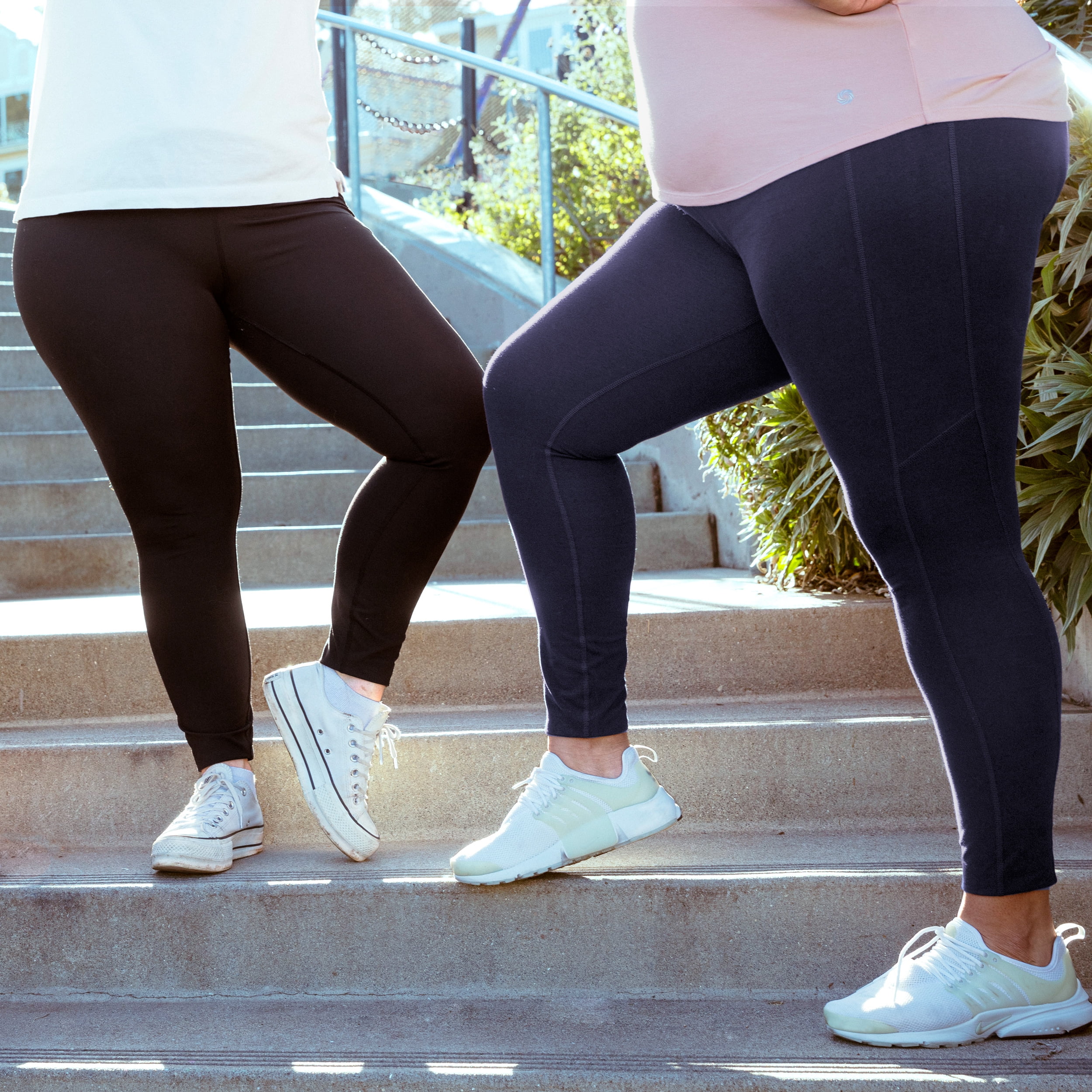 Rainbeau Curves Active Sport Legging, Women's Plus, Black 26/28